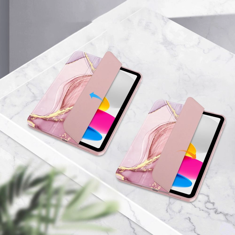 Tech-Protect SC Pen Case for iPad 10.9" 2022 - Pink Marbleeng