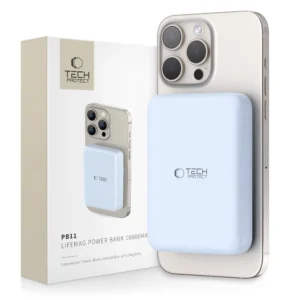 Tech-Protect LifeMag PB11 Powerbank with MagSafe 10000mAh 15W USB-C port - blue + USB-C cableeng