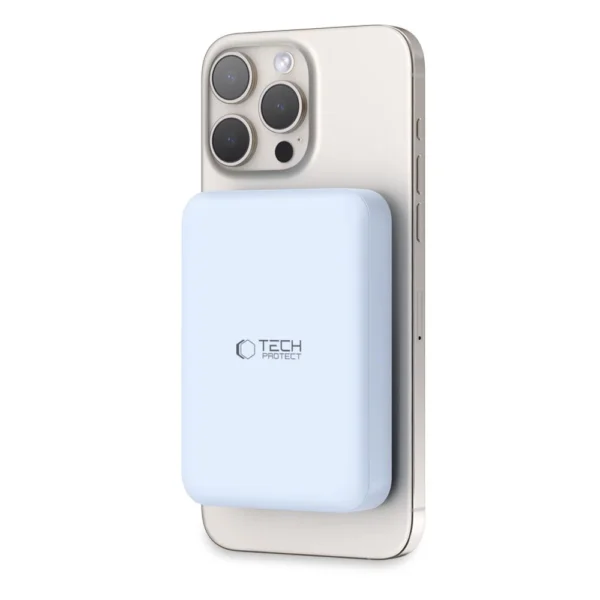 Tech-Protect LifeMag PB11 Powerbank with MagSafe 10000mAh 15W USB-C port - blue + USB-C cableeng