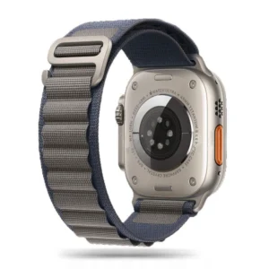 Tech-Protect Nylon Pro Strap for Apple Watch 4 / 5 / 6 / 7 / 8 / 9 / SE / Ultra 1 / 2 (42/44/45/49 mm) - Blue-Grayeng