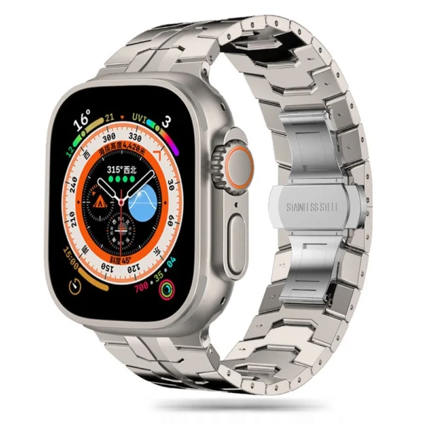 Tech-Protect Stainless Line bracelet for Apple Watch 4 / 5 / 6 / 7 / 8 / 9 / SE / Ultra 1 / 2 (42/44/45/49 mm) - titaniumeng