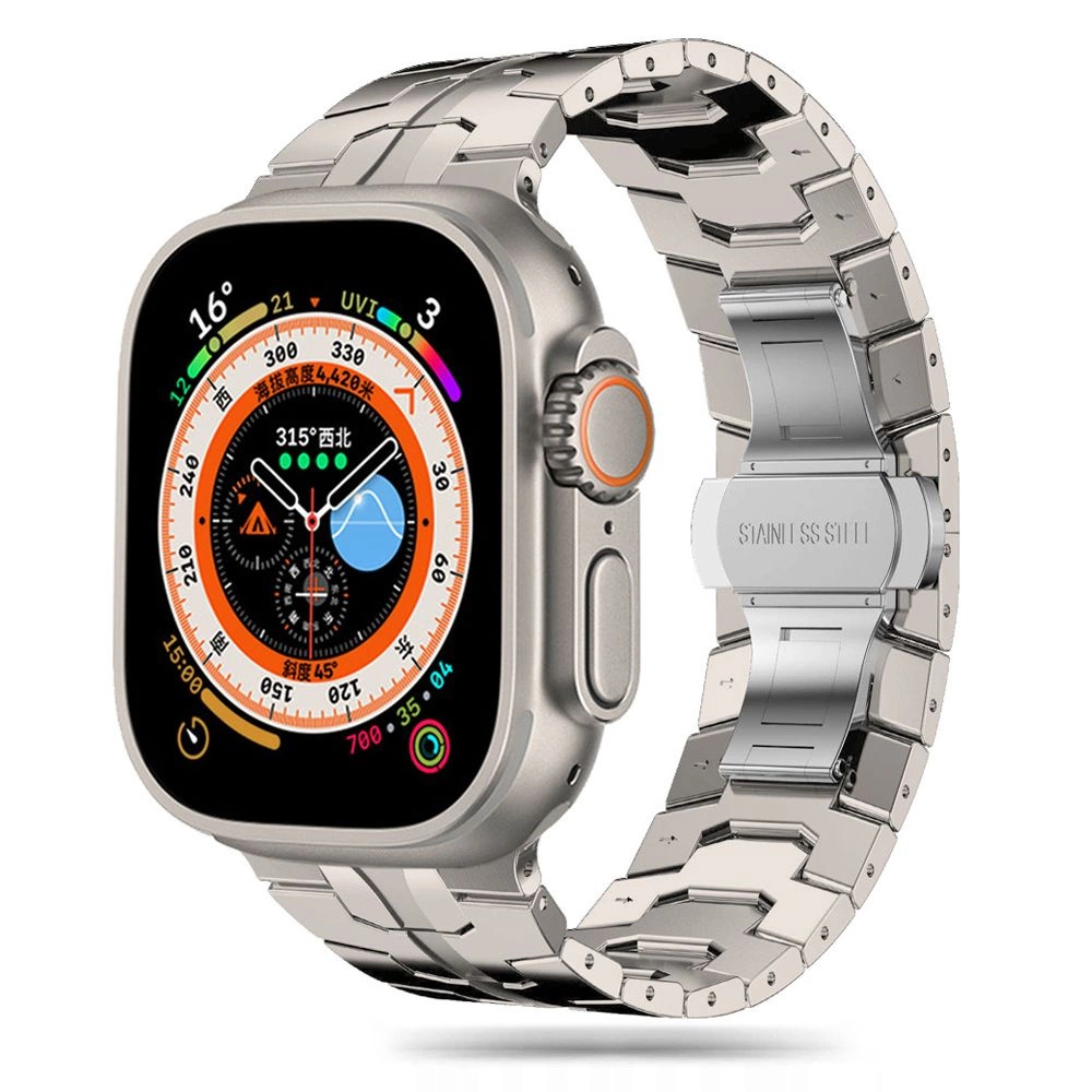 Tech-Protect Stainless Line bracelet for Apple Watch 4 / 5 / 6 / 7 / 8 / 9 / SE / Ultra 1 / 2 (42/44/45/49 mm) - titaniumeng