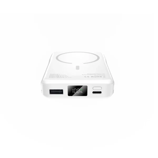 Tech-Protect LifeMag PB31 Power Bank with MagSafe 10000mAh 15W USB-C / USB-A / Built-in USB-C / Lightning Cables - Whiteeng