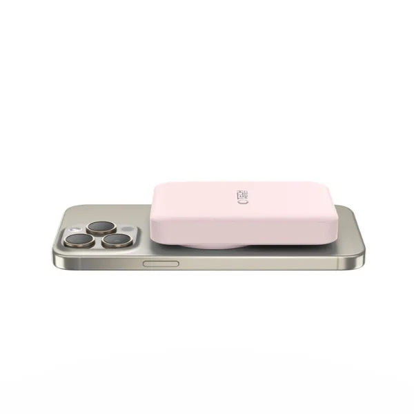 Tech-Protect LifeMag PB11 Powerbank with MagSafe 10000mAh 15W USB-C port - pink + USB-C cableeng