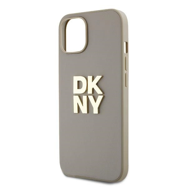 DKNY Wrist Strap Stock Logo case for iPhone 15 Plus - beigeeng