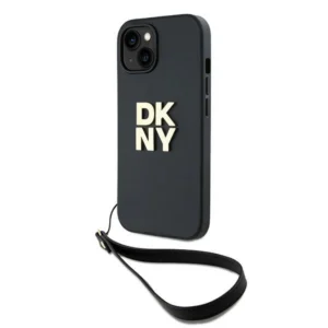 DKNY Wrist Strap Stock Logo case for iPhone 15 / 14 / 13 - blackeng