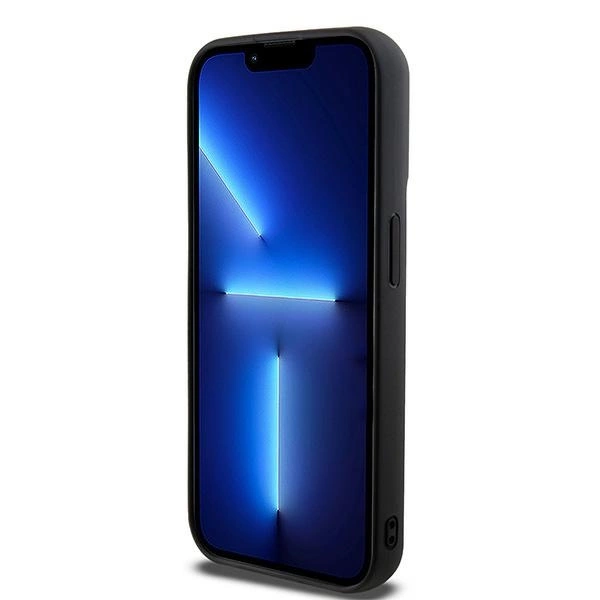 DKNY 3D Rubber Repeat Pattern case for iPhone 15 Pro Max - blackeng