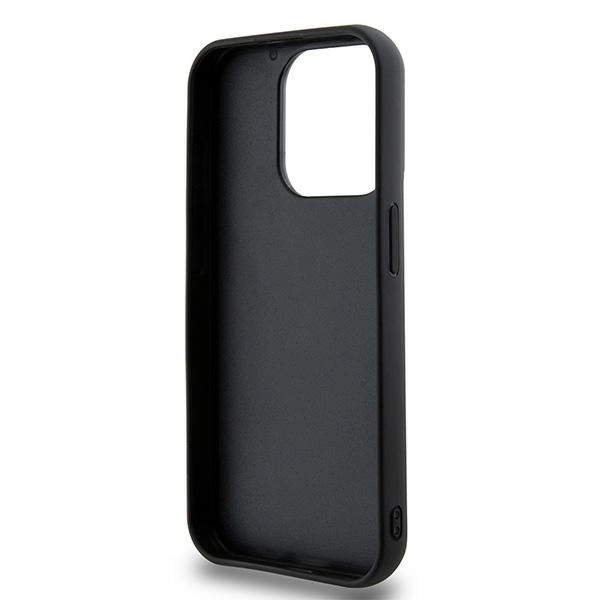DKNY 3D Rubber Repeat Pattern case for iPhone 15 Pro Max - blackeng