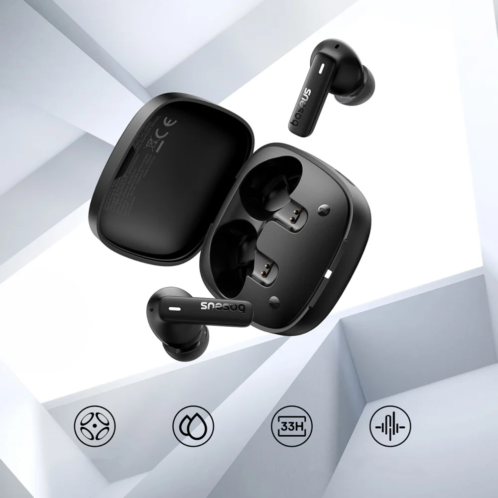 Baseus Bowie E19 TWS In-Ear Wireless Headphones - Blackeng