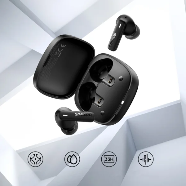 Baseus Bowie E19 TWS In-Ear Wireless Headphones - Blackeng