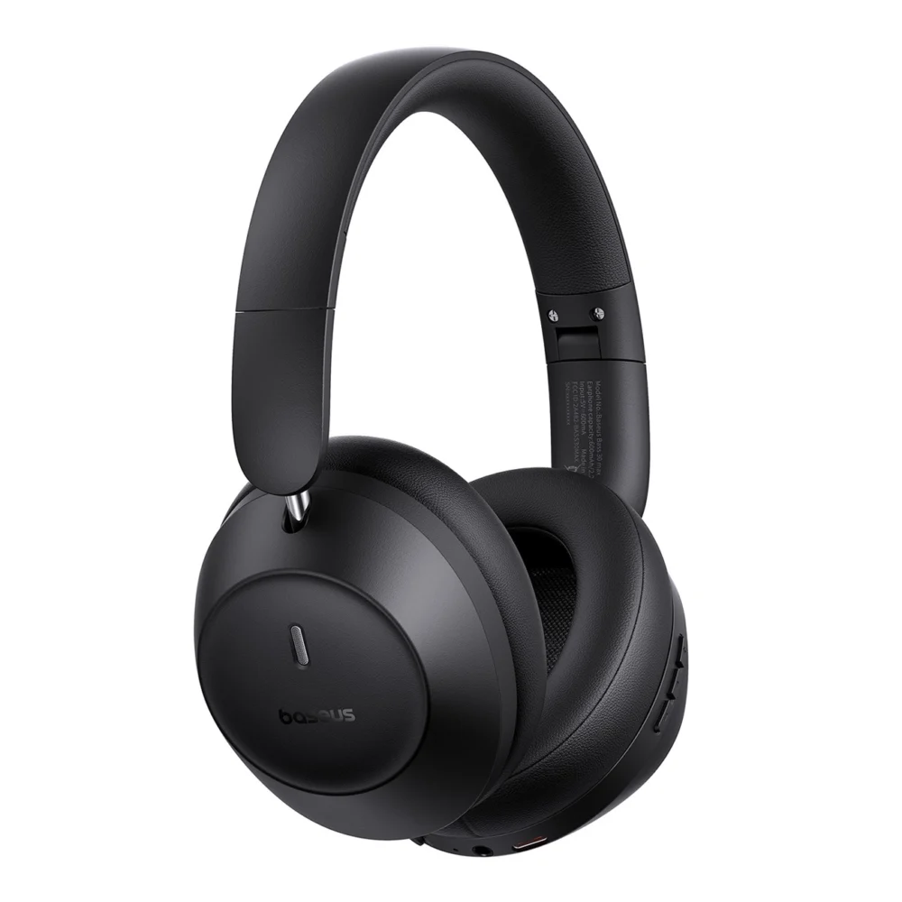 Baseus Bass 30 Max Wireless On-Ear Bluetooth 5.3 Headphones - Blackeng