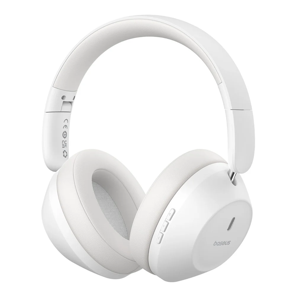 Baseus Bass 30 Max Wireless On-Ear Bluetooth 5.3 Headphones - Whiteeng