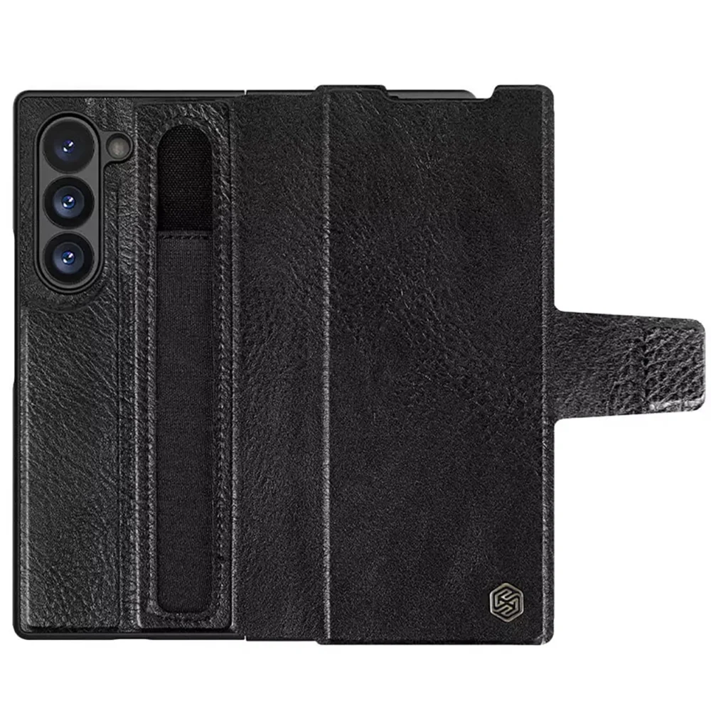 Nillkin Aoge Leather Case for Samsung Galaxy Z Fold 6 5G - blackeng
