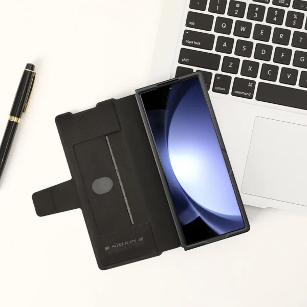 Nillkin Aoge Leather Case for Samsung Galaxy Z Fold 6 5G - blackeng