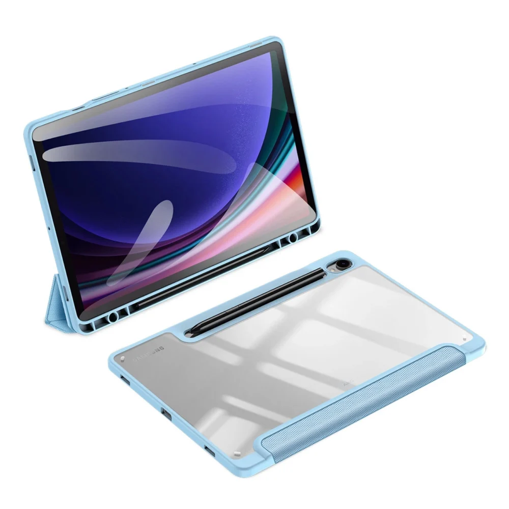 Dux Ducis Toby case with flap and stand for Samsung Galaxy Tab S9 / S9 FE - blueeng