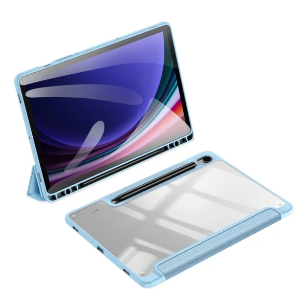 Dux Ducis Toby case with flap and stand for Samsung Galaxy Tab S9 / S9 FE - blueeng