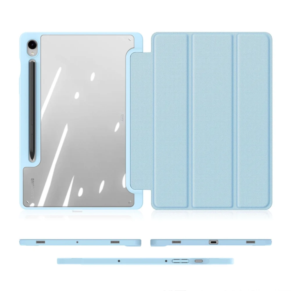 Dux Ducis Toby case with flap and stand for Samsung Galaxy Tab S9 / S9 FE - blueeng