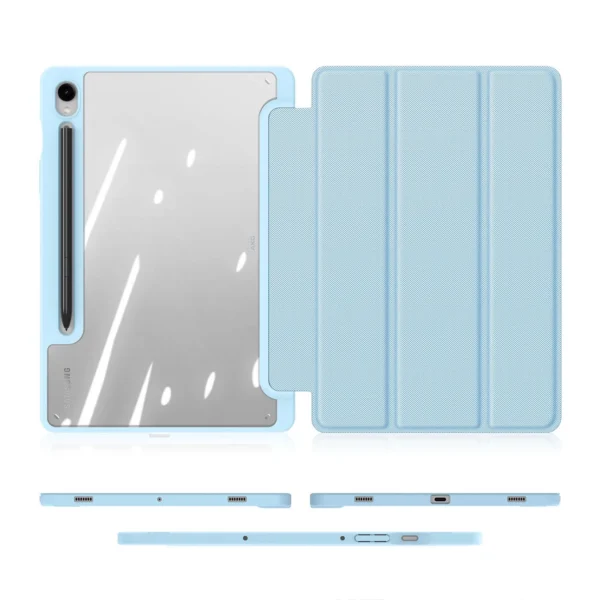 Dux Ducis Toby case with flap and stand for Samsung Galaxy Tab S9 / S9 FE - blueeng
