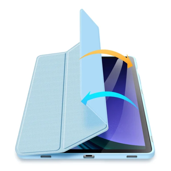 Dux Ducis Toby case with flap and stand for Samsung Galaxy Tab S9 / S9 FE - blueeng