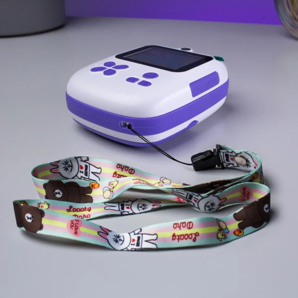 Mini Thermal Printer for Kids with Camera and Camcorder - Purpleeng