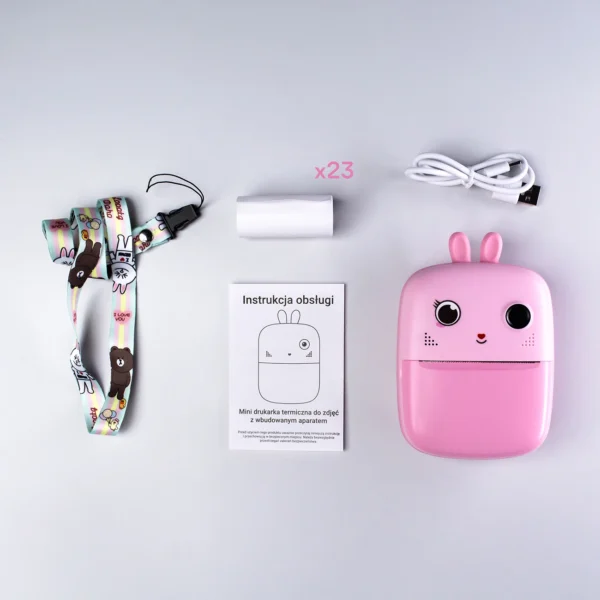 Mini Thermal Printer for Kids with Camera and Camcorder - Pinkeng