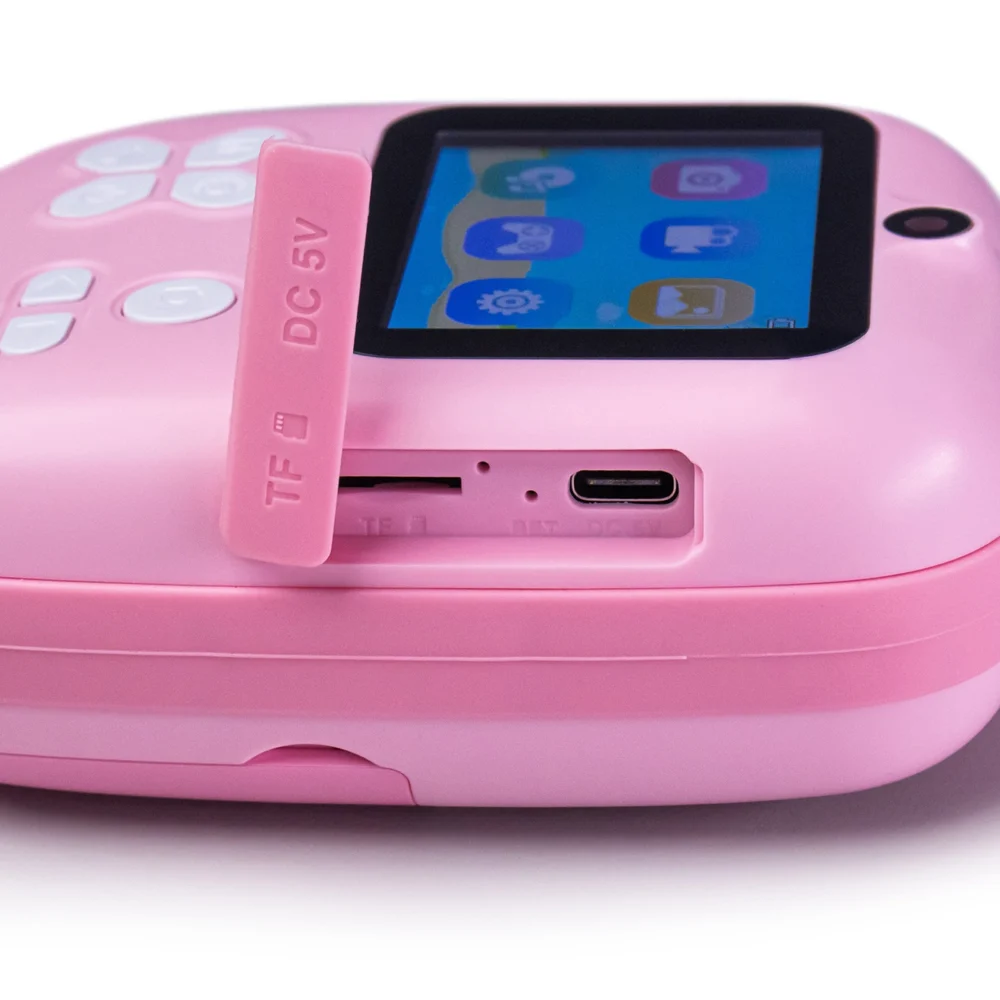 Mini Thermal Printer for Kids with Camera and Camcorder - Pinkeng