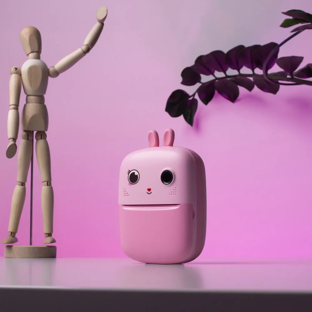 Mini Thermal Printer for Kids with Camera and Camcorder - Pinkeng