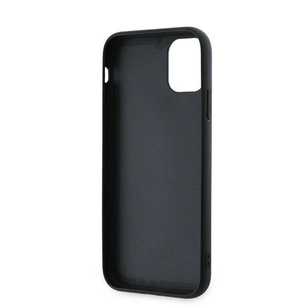 Karl Lagerfeld Diagonal Quilted Script case for iPhone 11 / Xr - blackeng