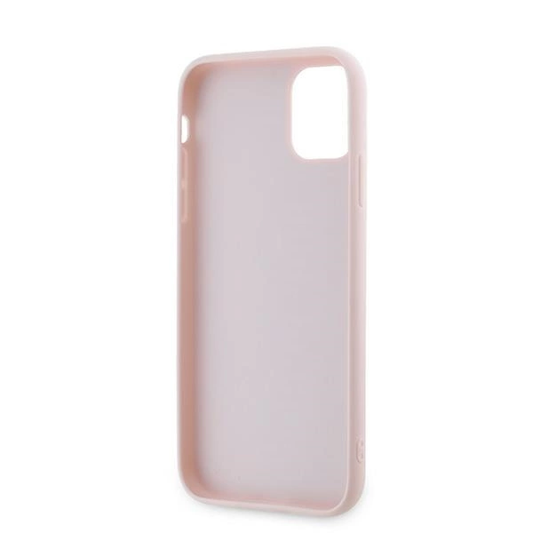 Karl Lagerfeld Diagonal Quilted Script case for iPhone 11 / Xr - pinkeng