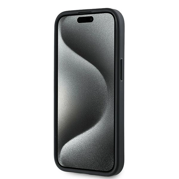 Karl Lagerfeld Diagonal Quilted Script case for iPhone 13 - blackeng