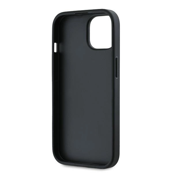 Karl Lagerfeld Diagonal Quilted Script case for iPhone 13 - blackeng