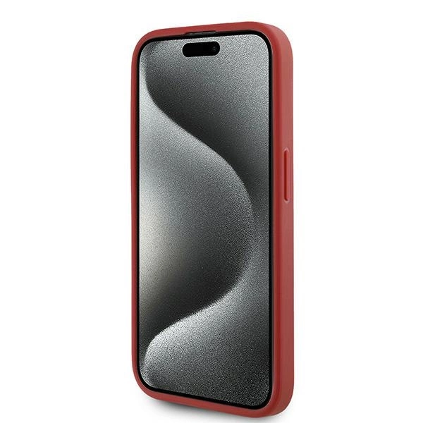Karl Lagerfeld Diagonal Quilted Script case for iPhone 15 Pro - redeng