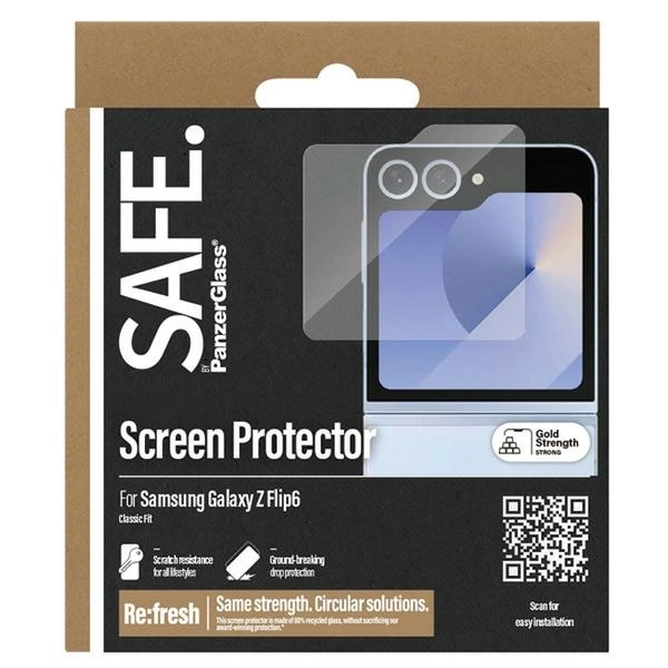 SAFE by PanzerGlass tempered glass for Samsung Galaxy Z Flip 6eng