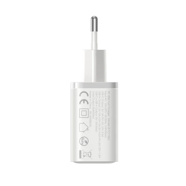 Joyroom JR-TCF15 network charger USB-C / USB-A 30W - whiteeng