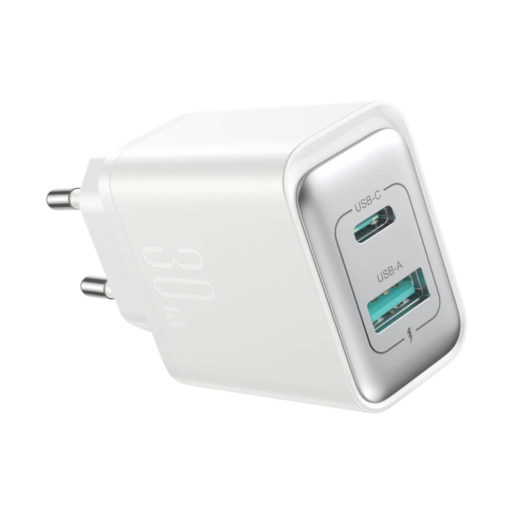 Joyroom JR-TCF15 network charger USB-C / USB-A 30W - whiteeng