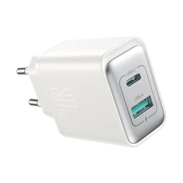 Joyroom JR-TCF15 network charger USB-C / USB-A 30W - whiteeng