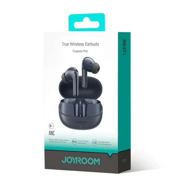 Joyroom Funpods JR-FN2 in-ear TWS headphones with Bluetooth 5.4, ANC function and IP54 protection - blackeng
