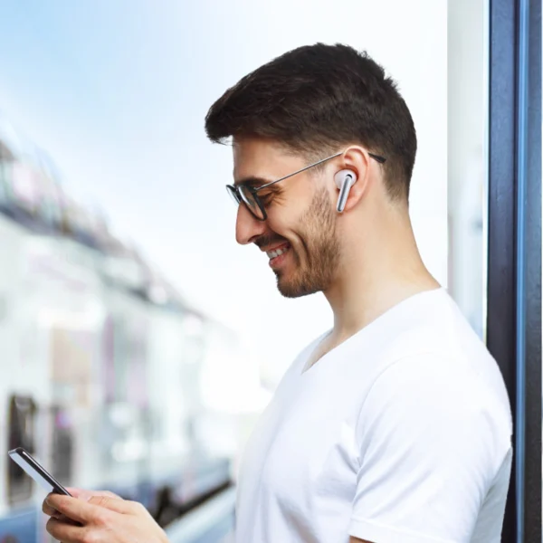 Joyroom Funpods JR-FN2 TWS in-ear headphones with Bluetooth 5.4, ANC function and IP54 protection - whiteeng