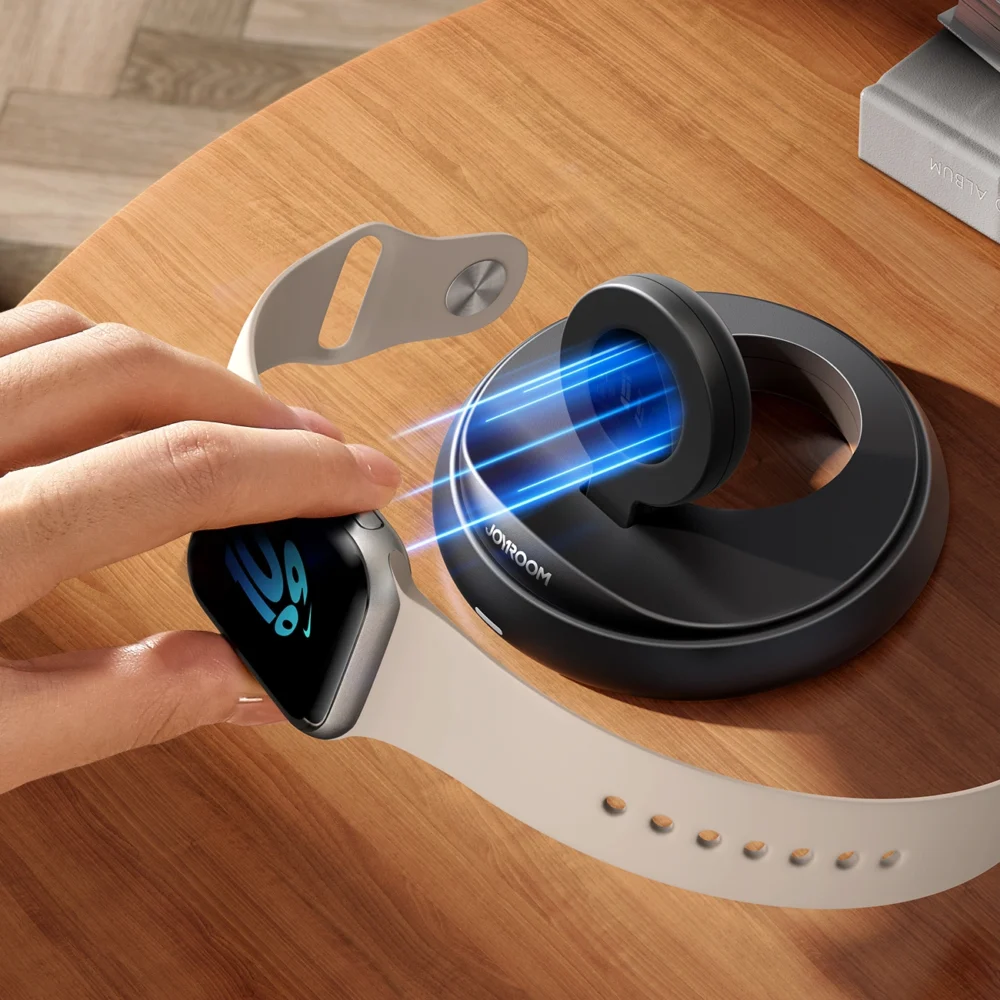 Joyroom JR-W12 foldable inductive charger for Apple Watch - blackeng
