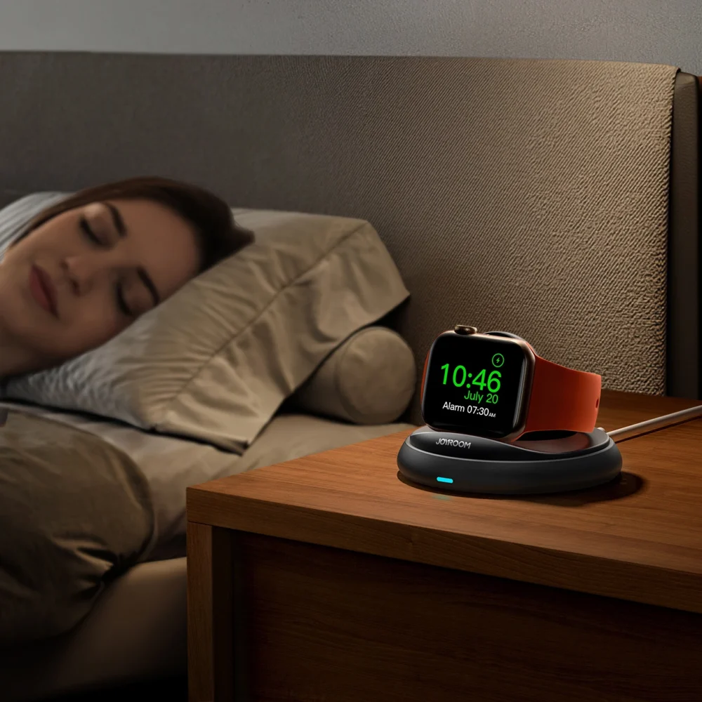 Joyroom JR-W12 foldable inductive charger for Apple Watch - blackeng
