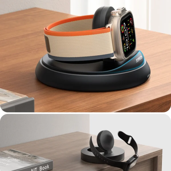 Joyroom JR-W12 foldable inductive charger for Apple Watch - blackeng