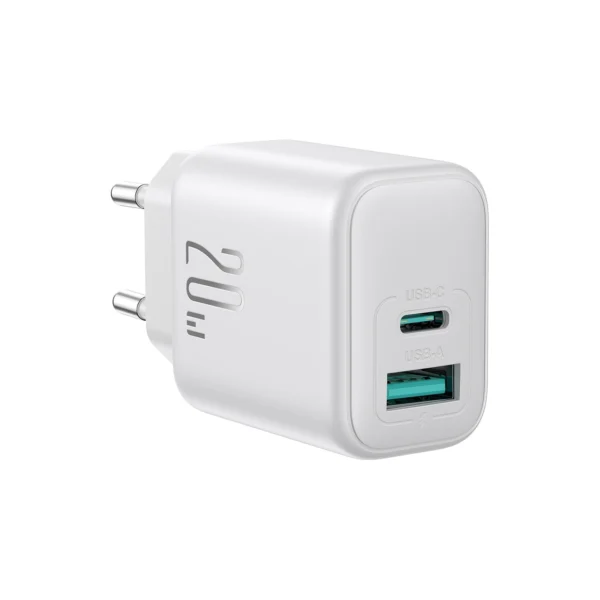 Joyroom JR-TCF21 network charger USB-C / USB-A 20W PD / QC 3.0 - whiteeng
