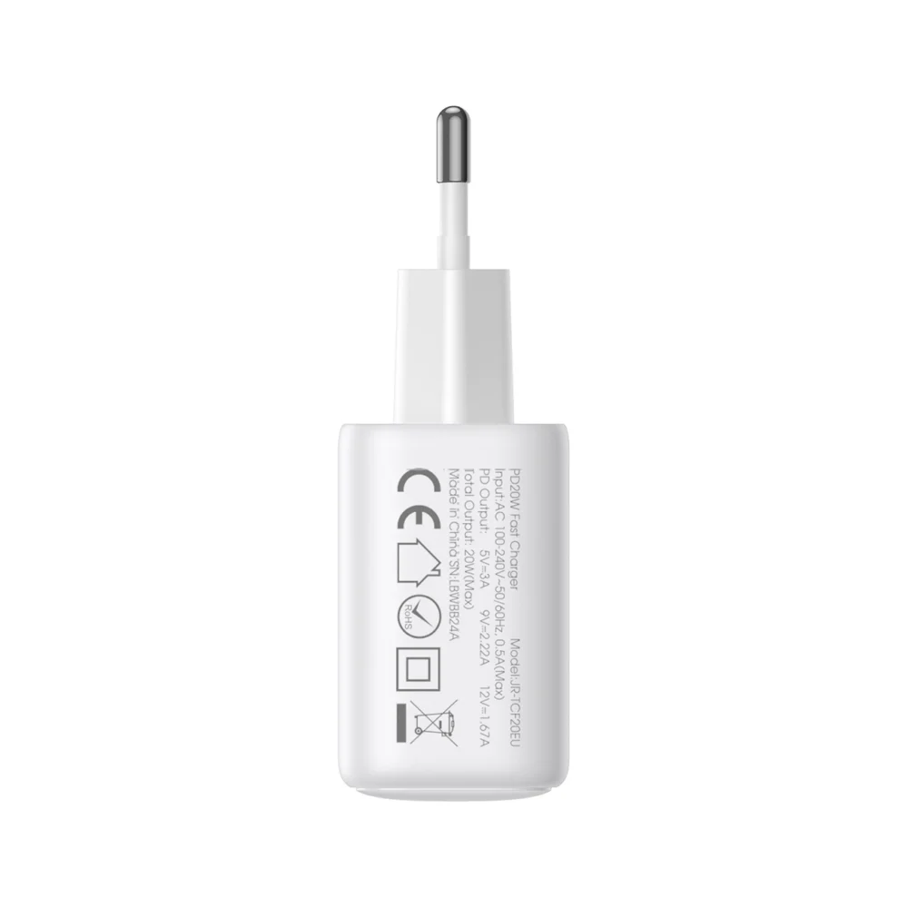 Joyroom JR-TCF21 network charger USB-C / USB-A 20W PD / QC 3.0 - whiteeng