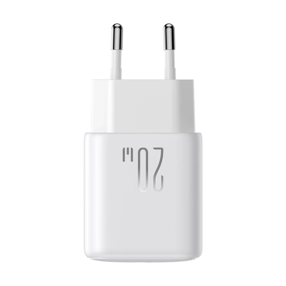 Joyroom JR-TCF12 mains charger 2x USB-C 20W PD / QC 3.0 - whiteeng