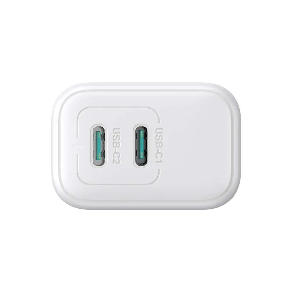 Joyroom JR-TCF12 mains charger 2x USB-C 20W PD / QC 3.0 - whiteeng