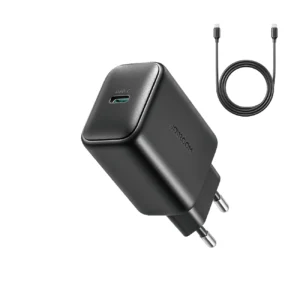 Joyroom JR-TCF23 network charger USB-C 25W SFC / PPS / PD - black + USB-C / USB-C cable 1meng