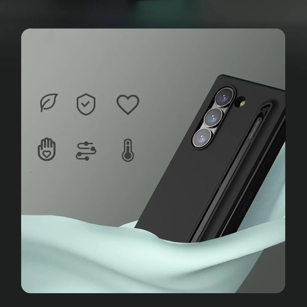 Nillkin Flex Pure Fold Case for Samsung Galaxy Z Fold 6 5G - blackeng