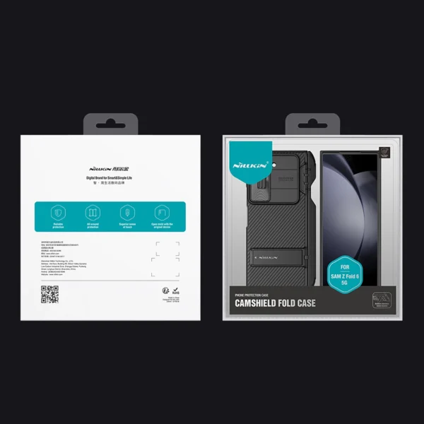 Nillkin CamShield Fold Case for Samsung Galaxy Z Fold 6 5G with Stylus Holder - Blackeng