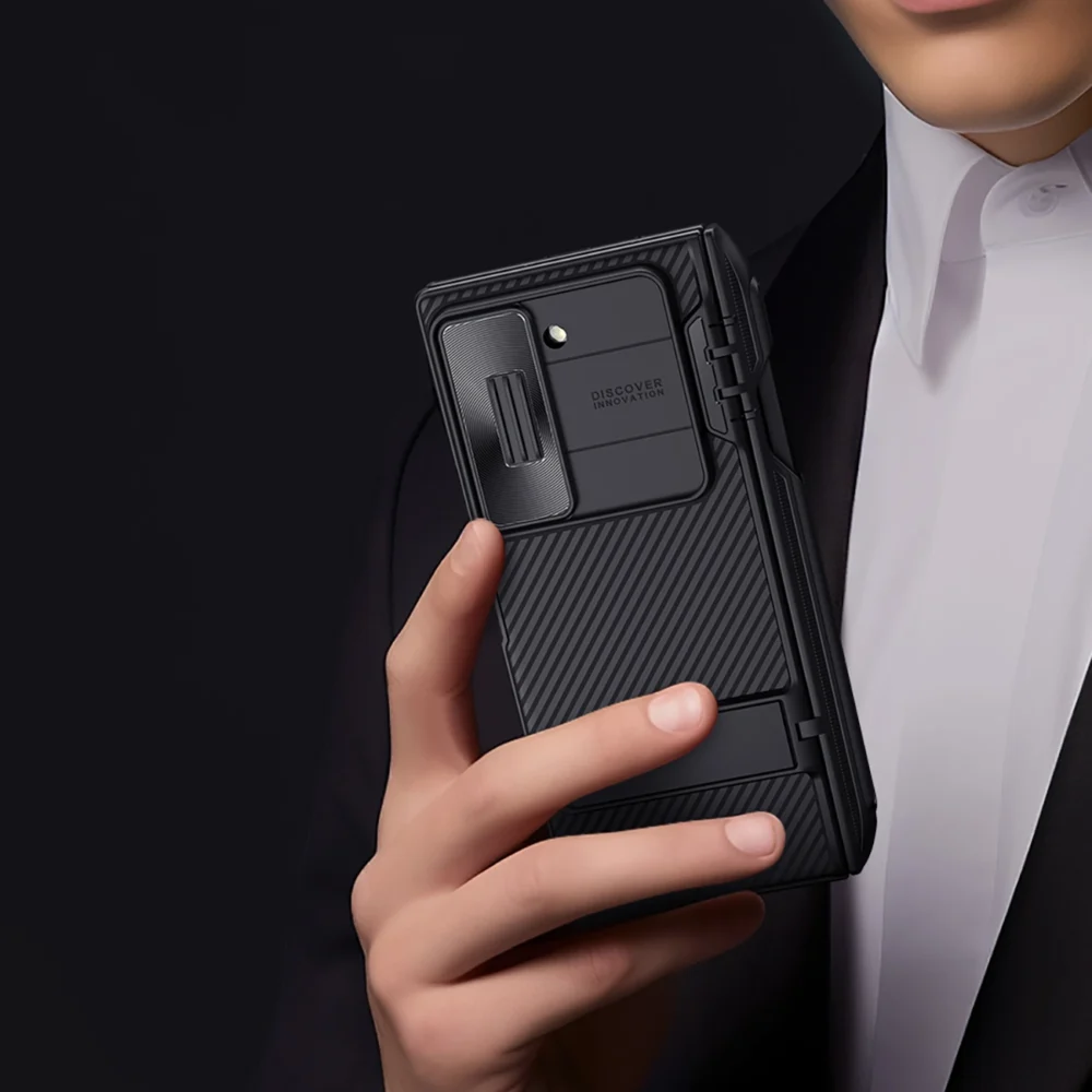 Nillkin CamShield Fold Case for Samsung Galaxy Z Fold 6 5G with Stylus Holder - Blackeng