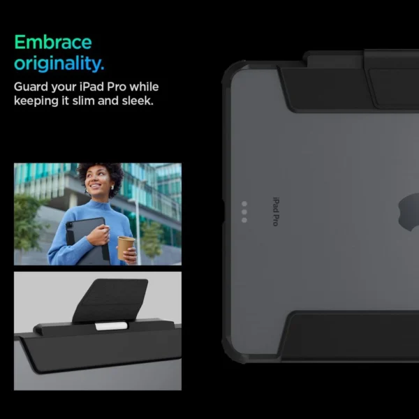 Spigen Ultra Hybrid Pro Case for iPad Pro 13" 2024 - Blackeng